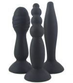 Suction Silicone Butt Plug - 3 Pcs Set - Image 9