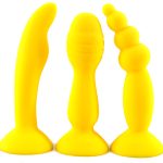 Suction Silicone Butt Plug - 3 Pcs Set