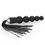 Silicone Anal Beads With Whip - Image 2