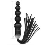 Silicone Anal Beads With Whip - Image 3