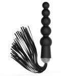 Silicone Anal Beads With Whip - Image 4