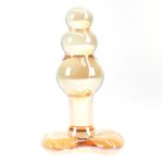 Three Ball Glass Anal Plug - Image 6