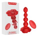 Rose Rotating Beads Anal Butt Plug - Image 5