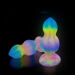 Luminous Mixed Color Butt Plug - Image 7