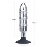 Silicone Suction Metal Butt Plug - Image 5