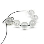 Crystal Glass Anal Beads - 8 Balls - Image 2