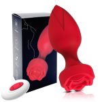 Anal Vibrating Rose Butt Plug - Image 6