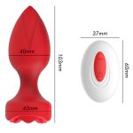 Anal Vibrating Rose Butt Plug - Image 2