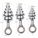 Thread Stainless steel Butt Plug - Pull Ring - Image 2