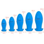 Dragon Egg Soft Silicone Butt Plug - Blue Color - Image 2