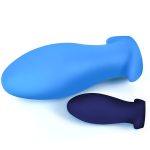 Dragon Egg Soft Silicone Butt Plug - Blue Color - Image 5