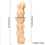 Walnut Large PVC Butt Plug - Image 3