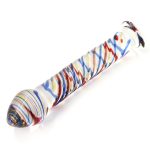 Multi-Swirl Curved Glass Spot Dildo - Image 3