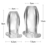 Clear Hollow Butt Plug - Image 5