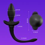 Swing and Vibrating Butt Plug with Dog Tail - Image 4