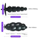 Ribbed Inflatable Anal Plug - Image 9
