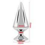 Cone Butt Plug With Jewelly - Image 5