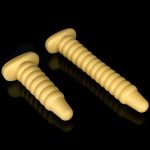 Golden Big Worm Anal Beads - Image 9
