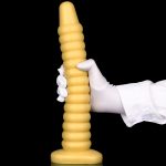 Golden Big Worm Anal Beads - Image 5