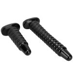 Black Big Worm Anal Beads - Image 8