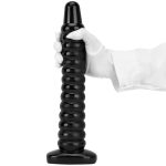 Black Big Worm Anal Beads - Image 10