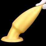 Butt Plug 8.8"/22.5 cm - Golden - Image 9