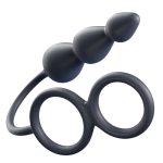 Double Cock Ring Anal Beads - Image 8