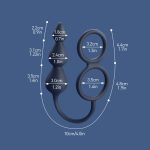 Double Cock Ring Anal Beads - Image 2