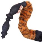 Soft Silicone Large Anal Beads - Fox Tail - Image 6