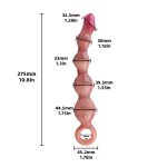 Anal Beads Dildo Vibrating 10.8 Inches