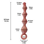 Anal Beads Dildo Vibrating 10.5 Inches - Image 2