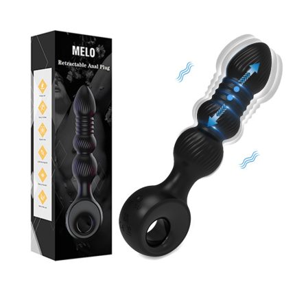 Vibrating Anal Beads With Pushes