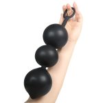 3 Balls Black Inflatable Anal Bead - Image 3