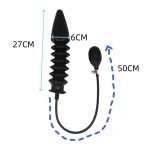 Large Latex Inflatable Rocket Anal Plug