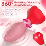 Rose Swinging Anal Stopper Vibrator