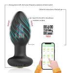 Threaded Anal Butt Plug with App Control - Image 8