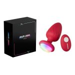 Vibrating Anal Plug with Rose LED Light