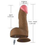 Rotation Wireless Realistic Dildo - 6.8" - Image 5