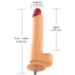 Rotation Wireless Realistic Dildo - 8.9" - Image 5