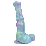 Knot Horse Colorful Silicone Fantasy Dildo 9.8 Inch - Image 6