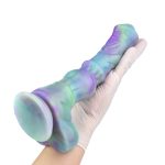 Knot Horse Colorful Silicone Fantasy Dildo 9.8 Inch - Image 7