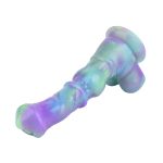 Knot Horse Colorful Silicone Fantasy Dildo 9.8 Inch - Image 3