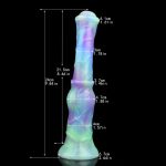 Luminous 10 Inches Silicone Horse Dildo - Image 2