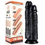 Double Penetrator Suction Cup Dildo 10 Inch - Image 6