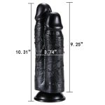 Double Penetrator Suction Cup Dildo 10 Inch - Image 5