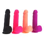 Liquid Silicone Colours Dildo Pleasure - 7.5" - Image 3