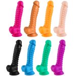 Colorful Silicone 21 cm/8.3 inch Realistic Dildo - Image 6