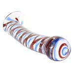 Lattice Pattern Glass Dildo - Image 3