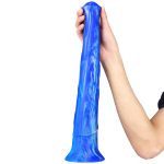 Big Huge Horse Colorful Silicone Dildo - Image 3