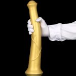 Super Long Horse Dildo With Suction Cup - Golden - Image 10